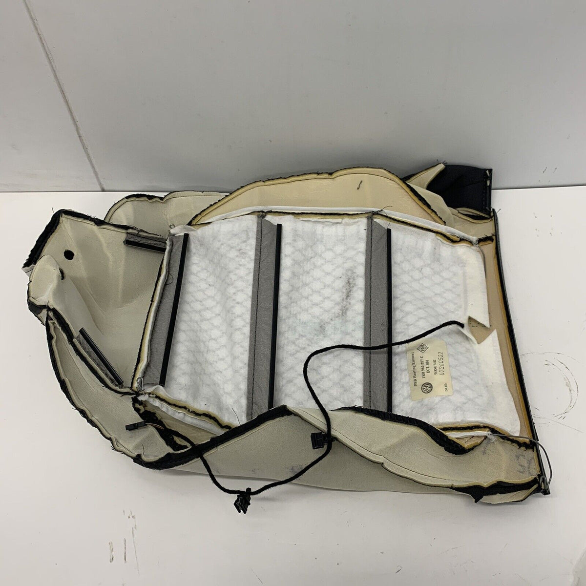 Backrest cover (cloth) with heater element anthracite/off-black  