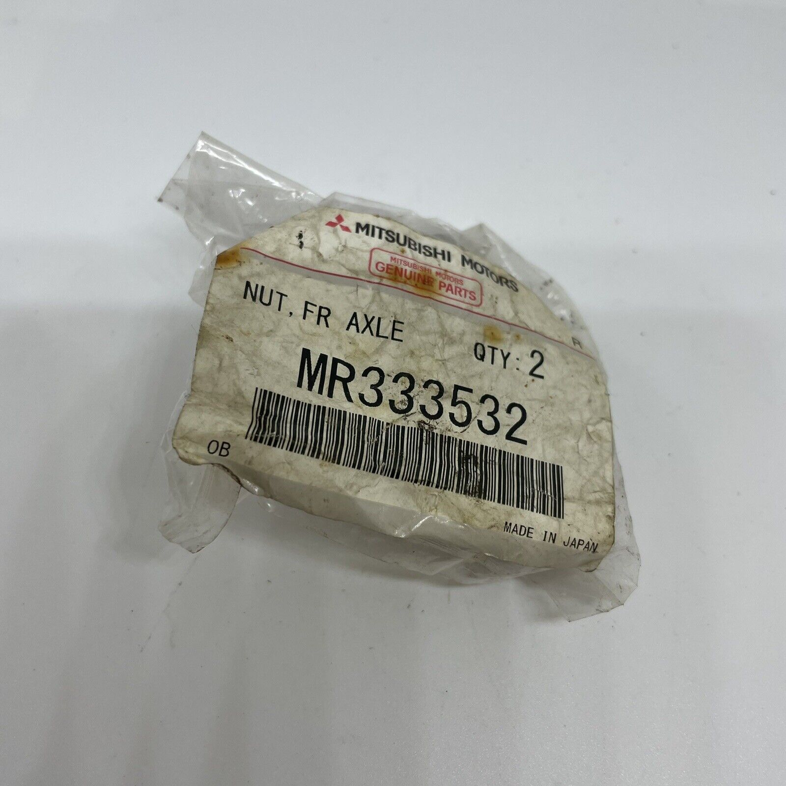 Genuine Mitsubishi Front Axle Nuts x2 MR333532 – Genuine