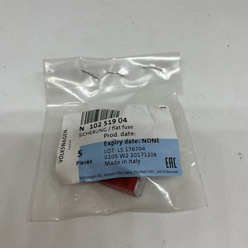 50 amp red large fuse VW Audi Skoda Seat various N10251904 New genuine X2