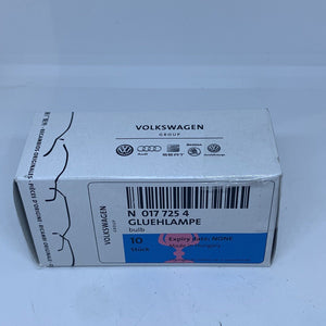 Genuine Volkswagen N 0177254 Bulb 'longlife' C5WLL-12V5W x10