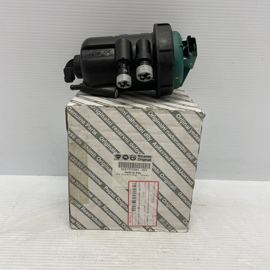 GENUINE FIAT DOBLO CARGO 1.3D MULTIJET DIESEL FUEL FILTER WITH HOUSING 51773591