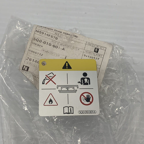 Genuine AUDI VW Audi e-tron Sportb. Sportback Q8 Golf R32 Notice 5Q0010001A