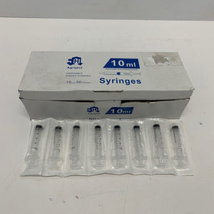 Agriject Sterile Syringe Luer Slip10ml x 50  Syringes