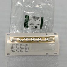 Load image into Gallery viewer, Genuine New RANGE ROVER EVOQUE REAR BADGE Boot Emblem 2011+ 2.0 2.2 ED4 SD4 TD4