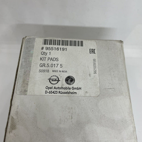 Front Brake Pad Ser 276mm Discs for Vauxhall Astra J 2009-16 95516191 Genuine OE