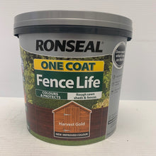Load image into Gallery viewer, Ronseal 5L One Coat Fence Life Quick Dry Garden Shed &amp; Fence Paint All Colours
