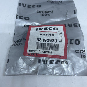 Genuine Iveco Rubber Plugs x2 93192920