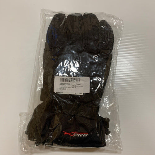 A Pro Soft Cordura Padded Winter Motorcycle Gloves Waterproof Black XL