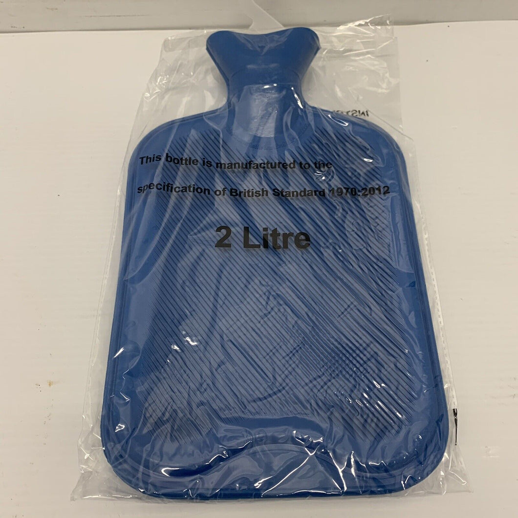 1X2LTR NEW Hot Water Bottle PRIMA Tested Quality Large Rubber Bottle