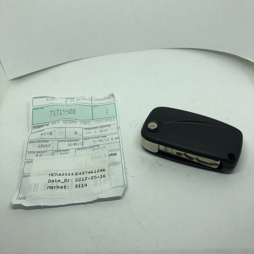 GENUINE FIAT KEY DESMO COD2 (RICAMBI) BRAND NEW 71719500