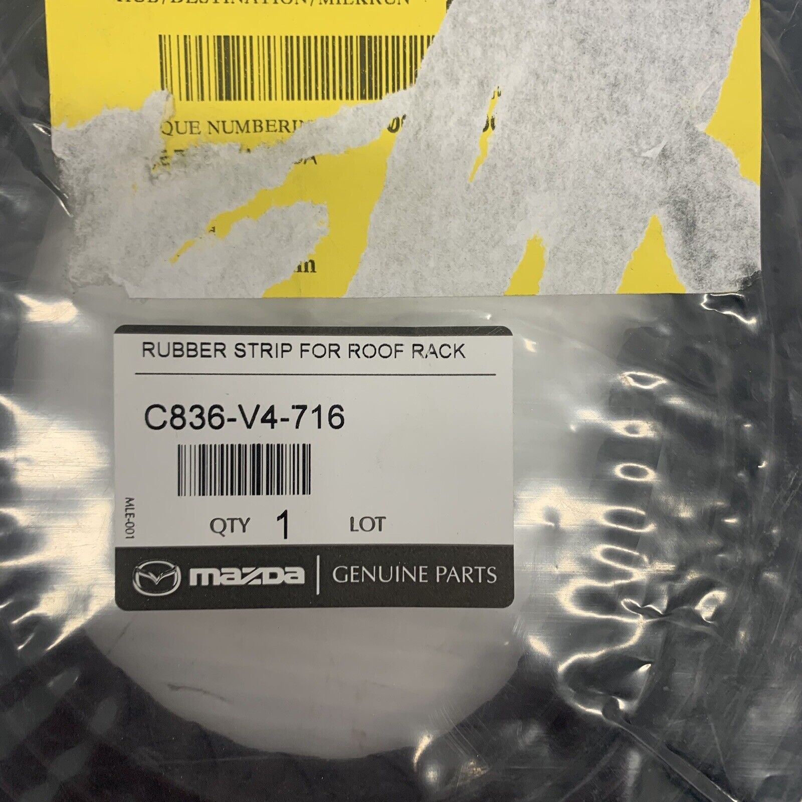 ☆RT-6318270726☆ Genuine Mazda C836V4716 Thule Rubber St – Genuine Parts Ltd
