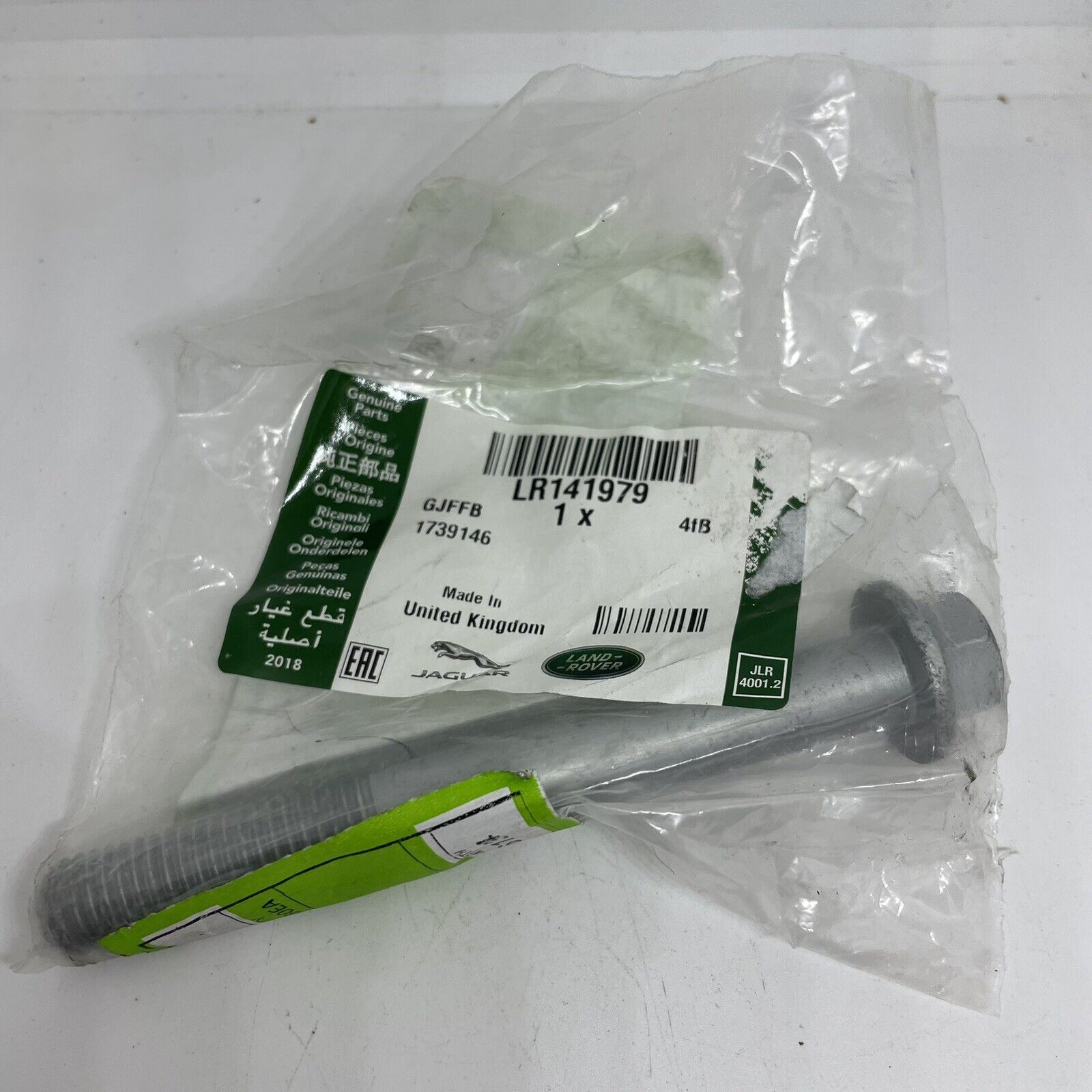 Genuine Land Rover Engine Mounting Insulator Bolt M12 x 105mm 