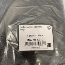 Load image into Gallery viewer, VW Taigo Reversible Boot Liner Genuine Rear Black Carpet 2G7061210 2022 onward