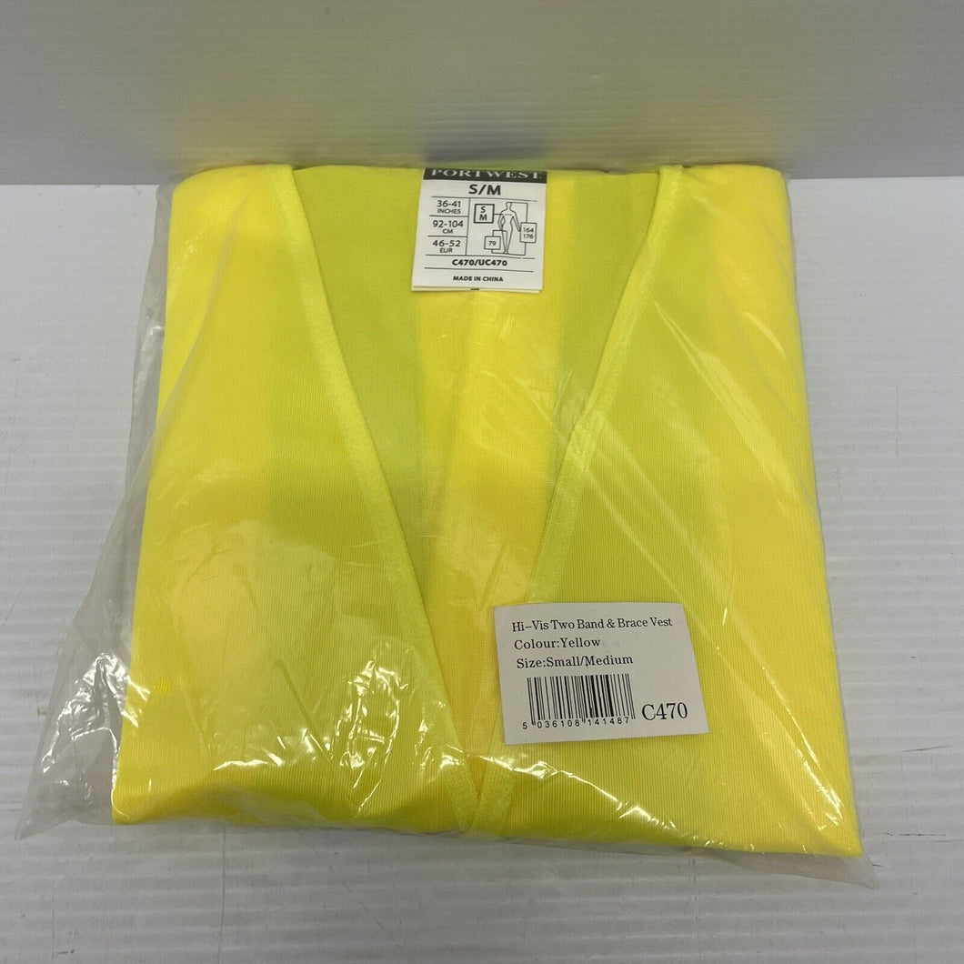 Portwest Hi-Vis Vest Size Small/Medium C470