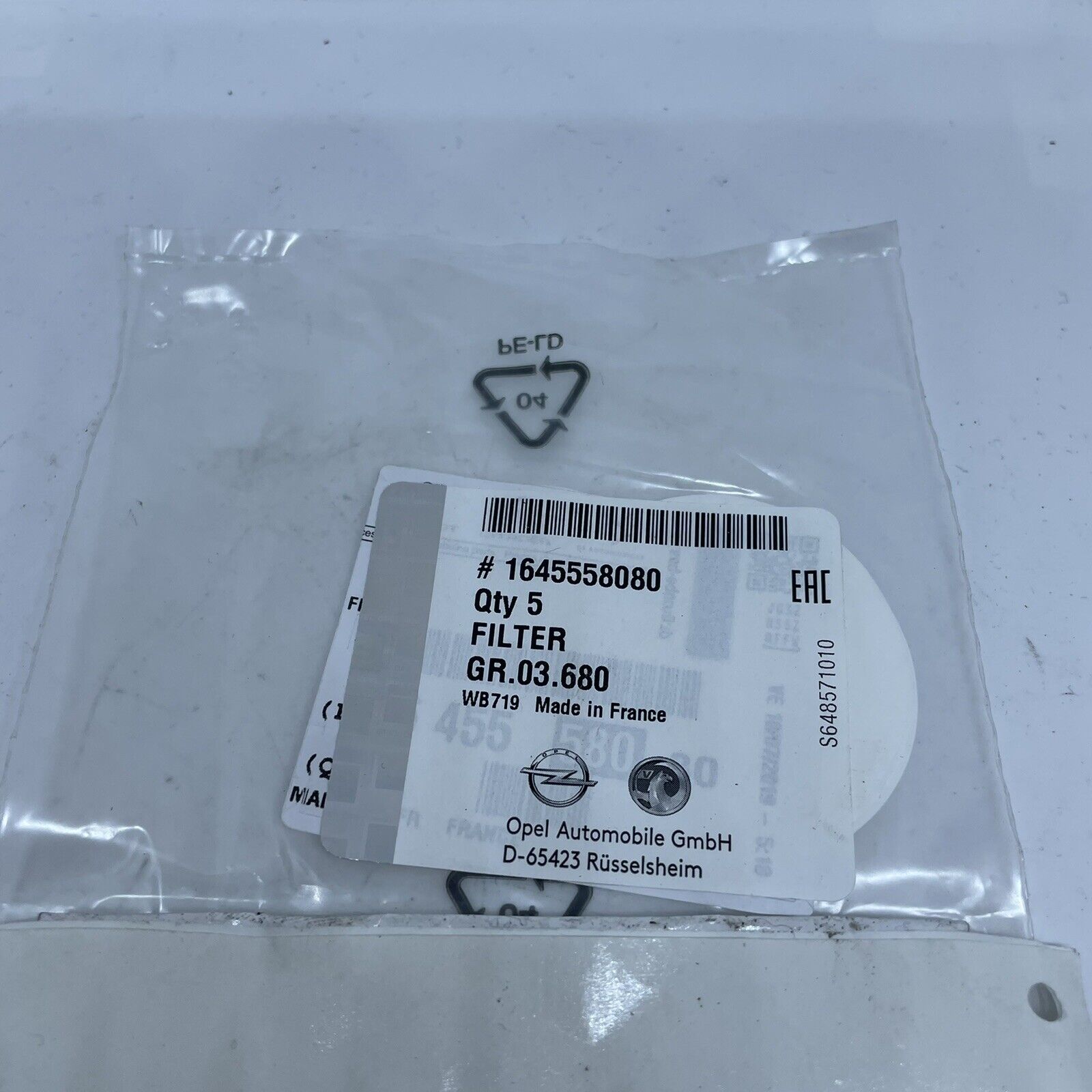Genuine Vauxhall Filter Patch 1645558080 – Genuine Parts Ltd