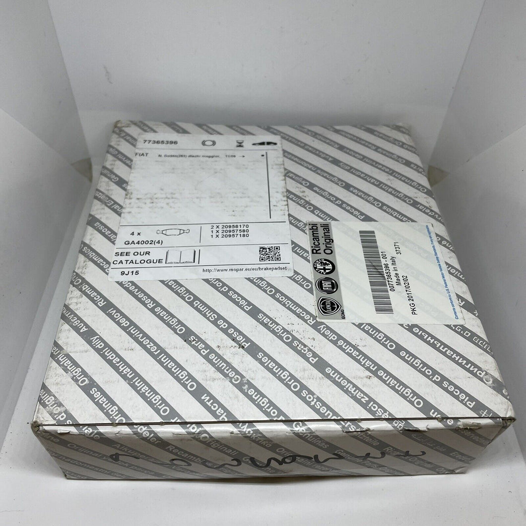 Fiat Professional Brake Pad Set Front 77365396 2009-2015