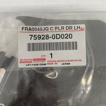 Load image into Gallery viewer, Toyota yaris 2011 on Rear Left Quarter Blackout Decal Part No 75928-0D020
