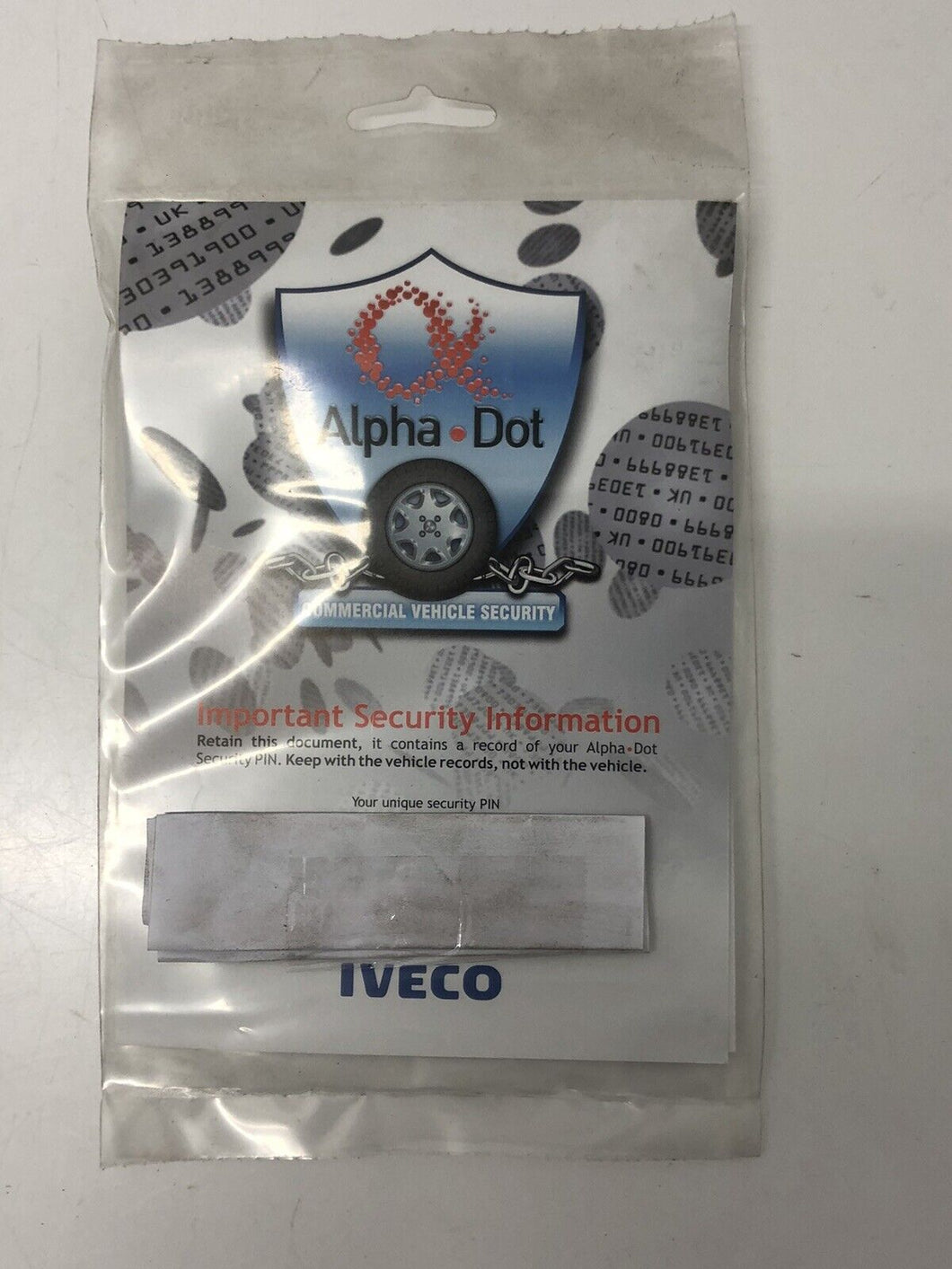 Genuine Alpha Dot Commercial Vehicle Security for Iveco