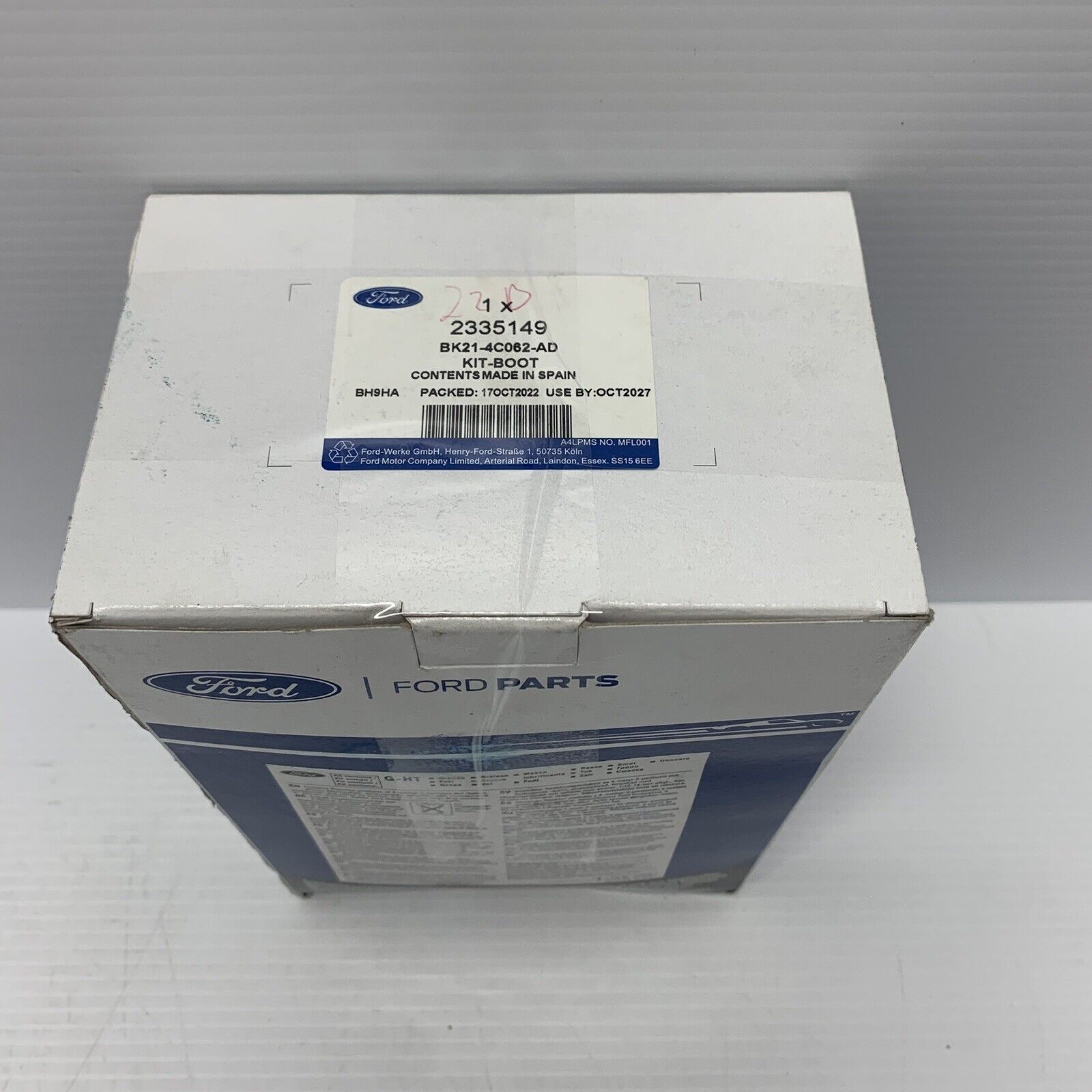 2335149 Genuine FORD TRANSIT CUSTOM MK1 Front Inner And Outer Boot Kit 2335149 ...