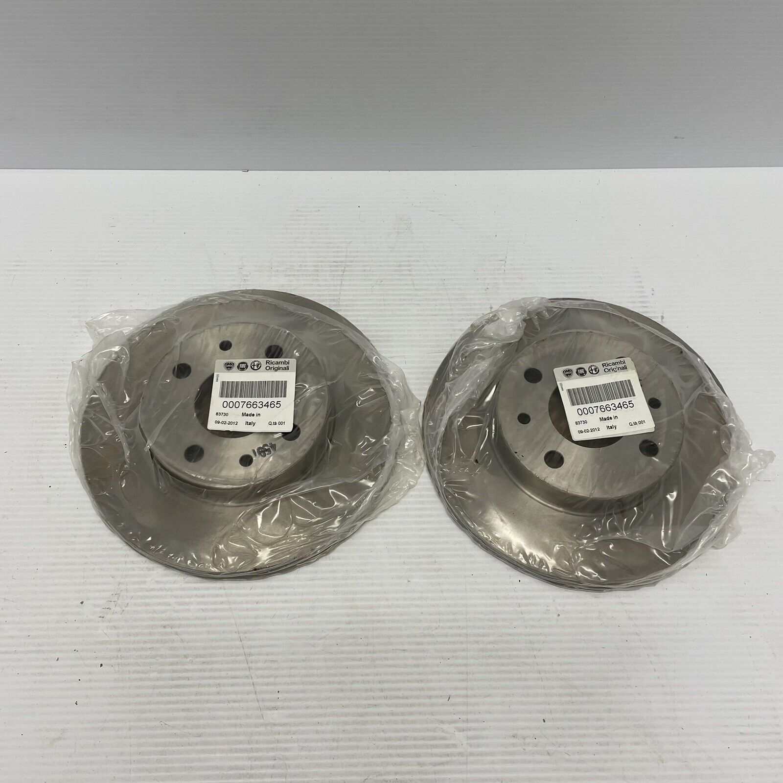 FRONT BRAKE DISC x2 FOR FIAT ABARTH PANDA 0007663465 – Genuine 