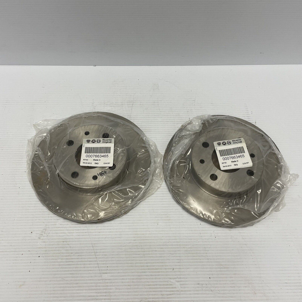 FRONT  BRAKE DISC x2 FOR FIAT ABARTH PANDA 0007663465