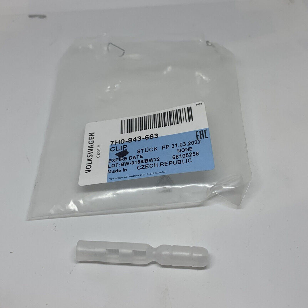 NEW GENUINE VOLKSWAGEN TRANSPORTER T5 SLIDING DOOR LOCK PIN 7H0843663
