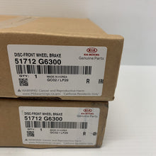 Load image into Gallery viewer, Genuine Kia Picanto 2017- 1.0 1.2 51712G6300 front brake discs pair