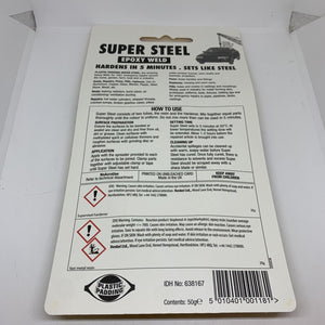Plastic Padding Super Steel Epoxy Weld- Resin for Metal Plastic Glass Stone Wood