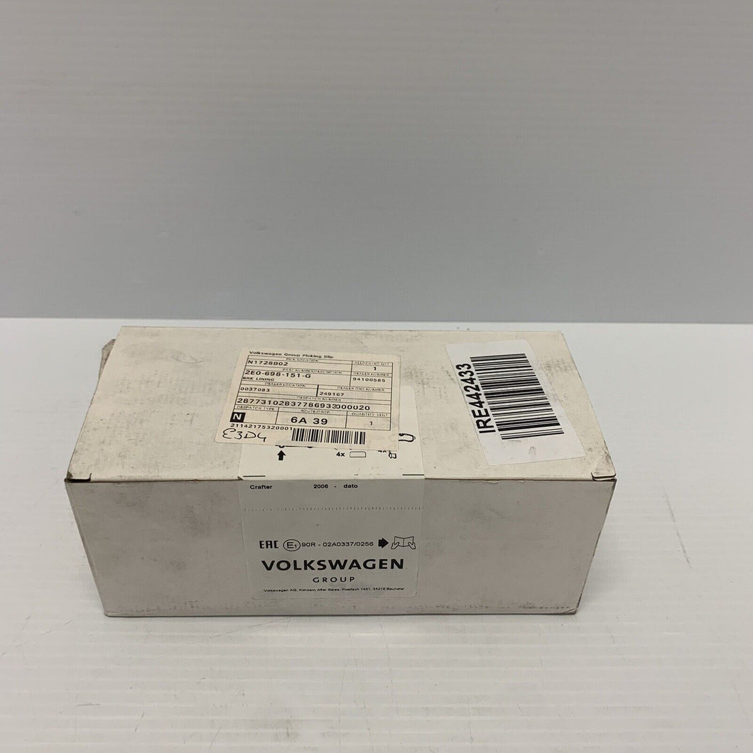 Front Brake Pads Volkswagen Crafter 2006 - 2011 2E0698151G New Genuine Part
