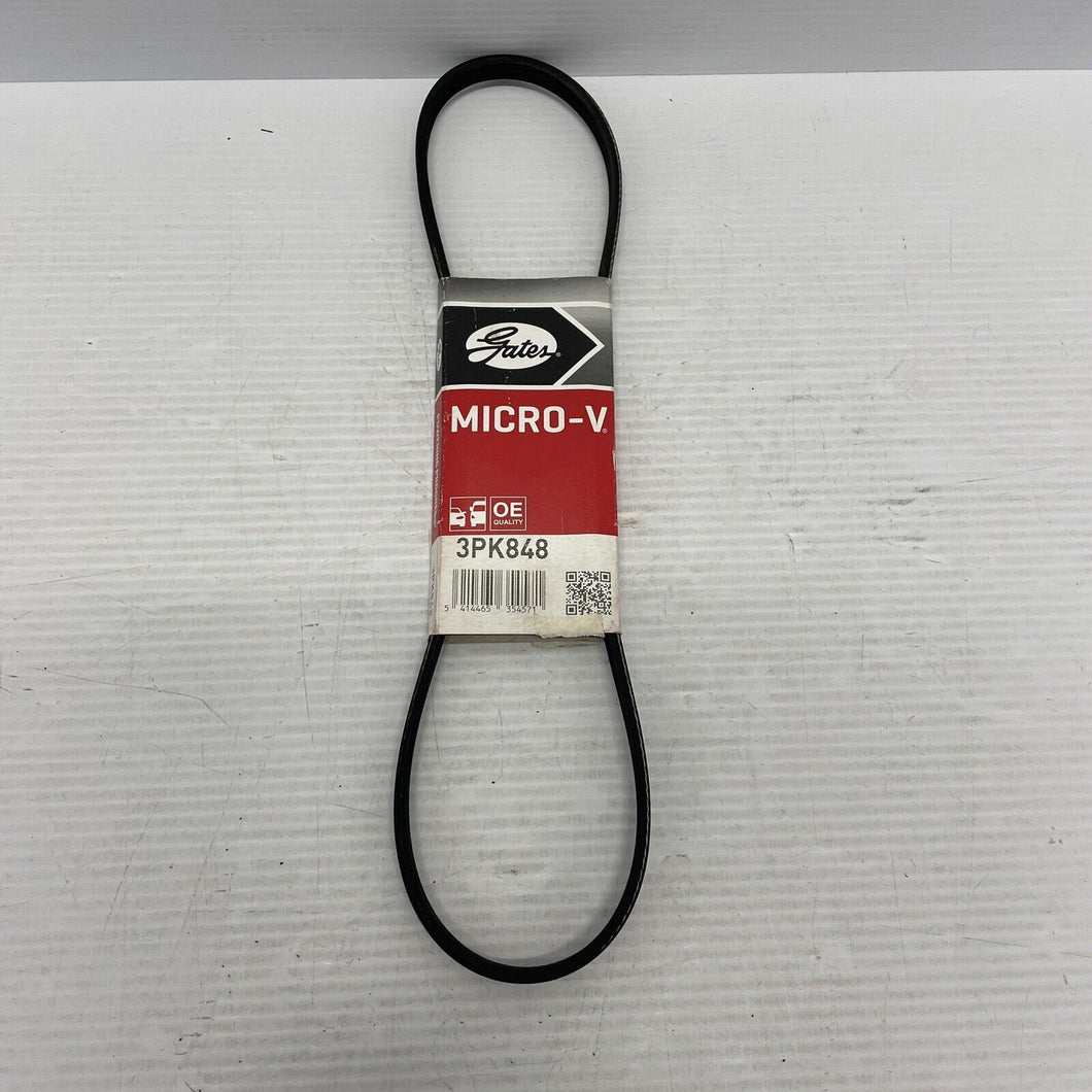 Gates V-Ribbed Drive Belt 3PK848