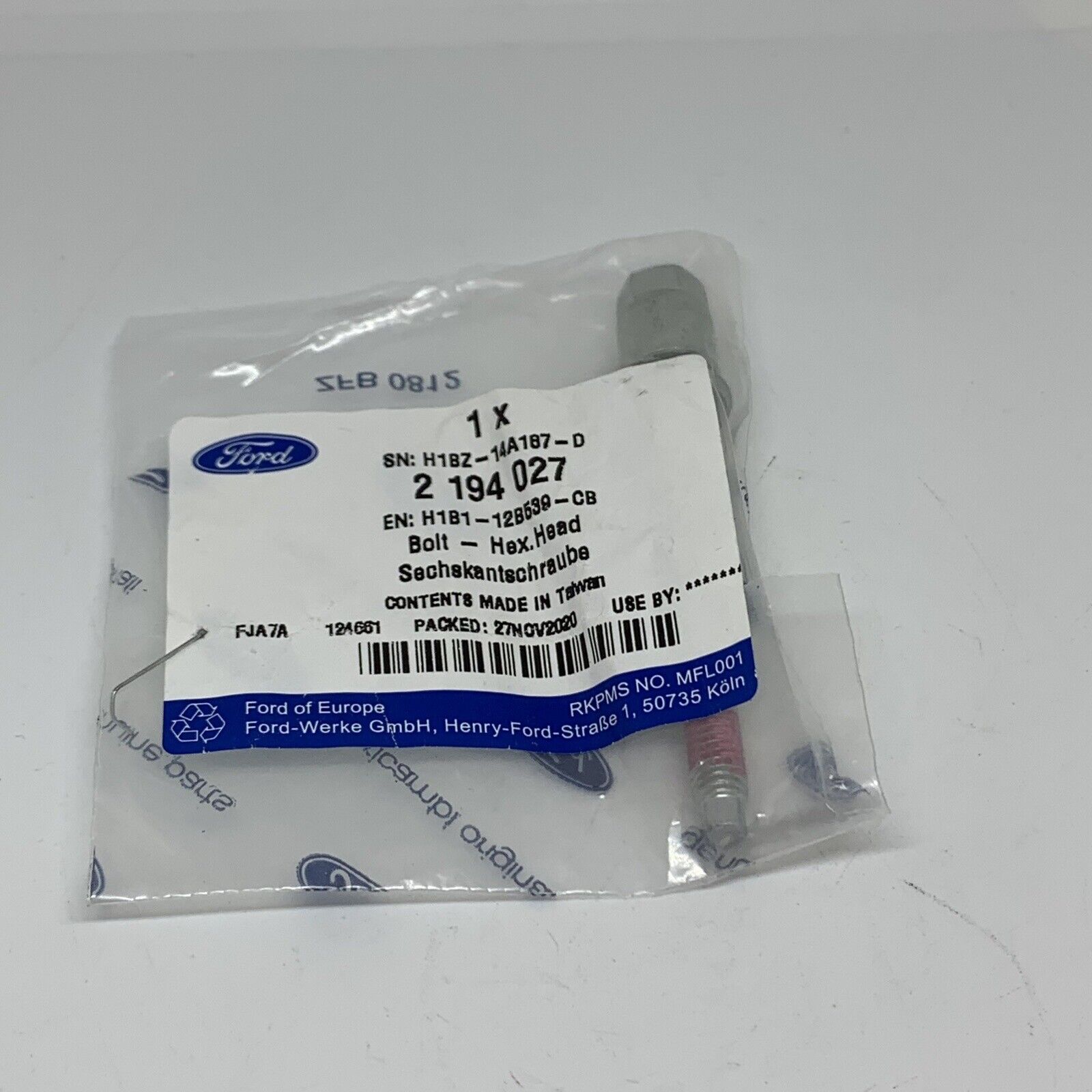 Genuine Ford Fiesta/Puma Module Bolt x 1 - 2194027 – Genuine Parts Ltd