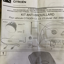 Load image into Gallery viewer, genuine Citroen c2/c3/c3pluriel fog lamp kit brand new 948235
