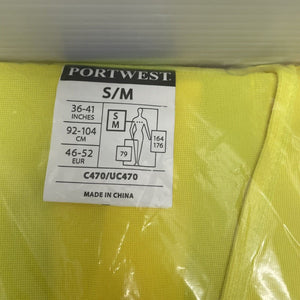 Portwest Hi-Vis Vest Size Small/Medium C470