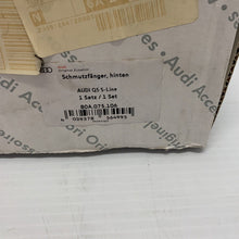 Load image into Gallery viewer, Genuine Audi Q5 2017+ S-Line Rear Mud Flap Set 80a075106