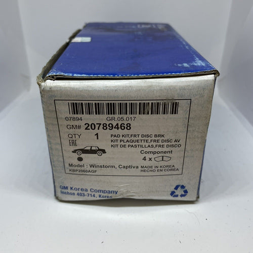 Genuine Chevrolet Brake Pads Front CAPTIVA 2006- 20789468