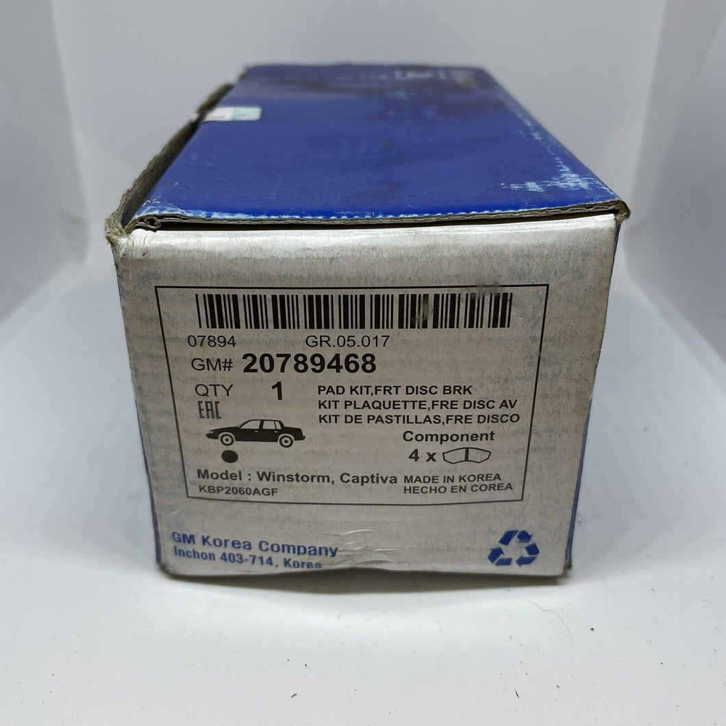 Genuine Chevrolet Brake Pads Front CAPTIVA 2006- 20789468