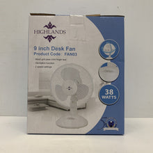 Load image into Gallery viewer, Highlands 9" Inch Small Desktop Portable Fan Table Silent Desk Air Cooling Fan