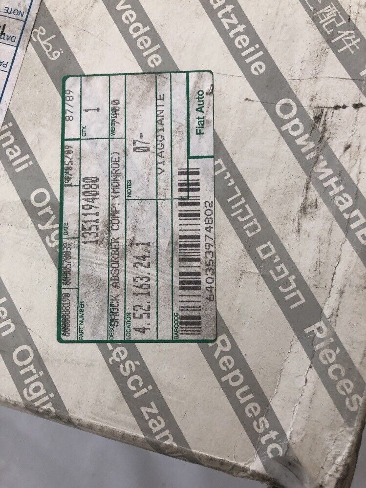 Genuine Fiat Shock Absorber 280 975 Brand New 1351194080