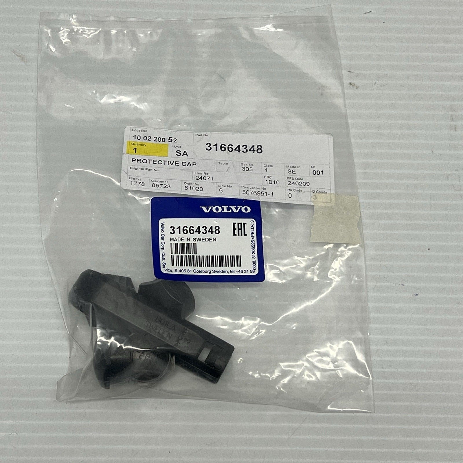 31423906 Genuine Volvo S60 V60 S90 V90 XC40 XC90 (15) Wheel Bolts Cap Set (Grey ...
