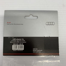 Load image into Gallery viewer, Genuine Audi USB to Mirco USB connector cable lead 8S0051435B