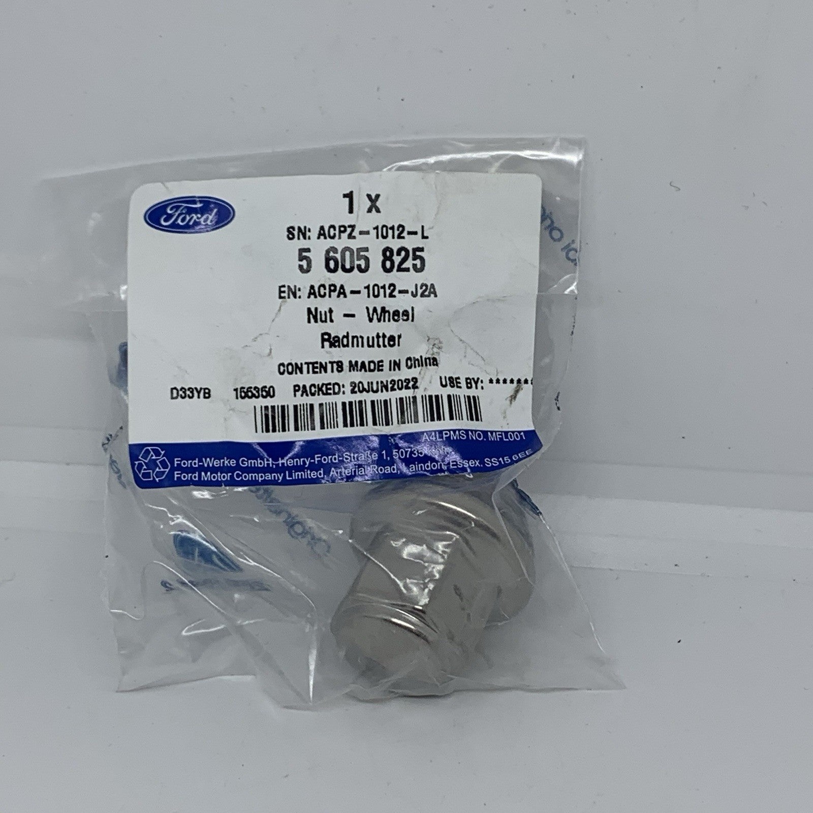Genuine Ford Nut - Wheel | 5605825 – Genuine Parts Ltd