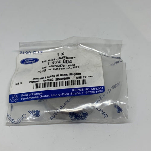 Genuine Ford 1474004 PLUG WATER JACKET