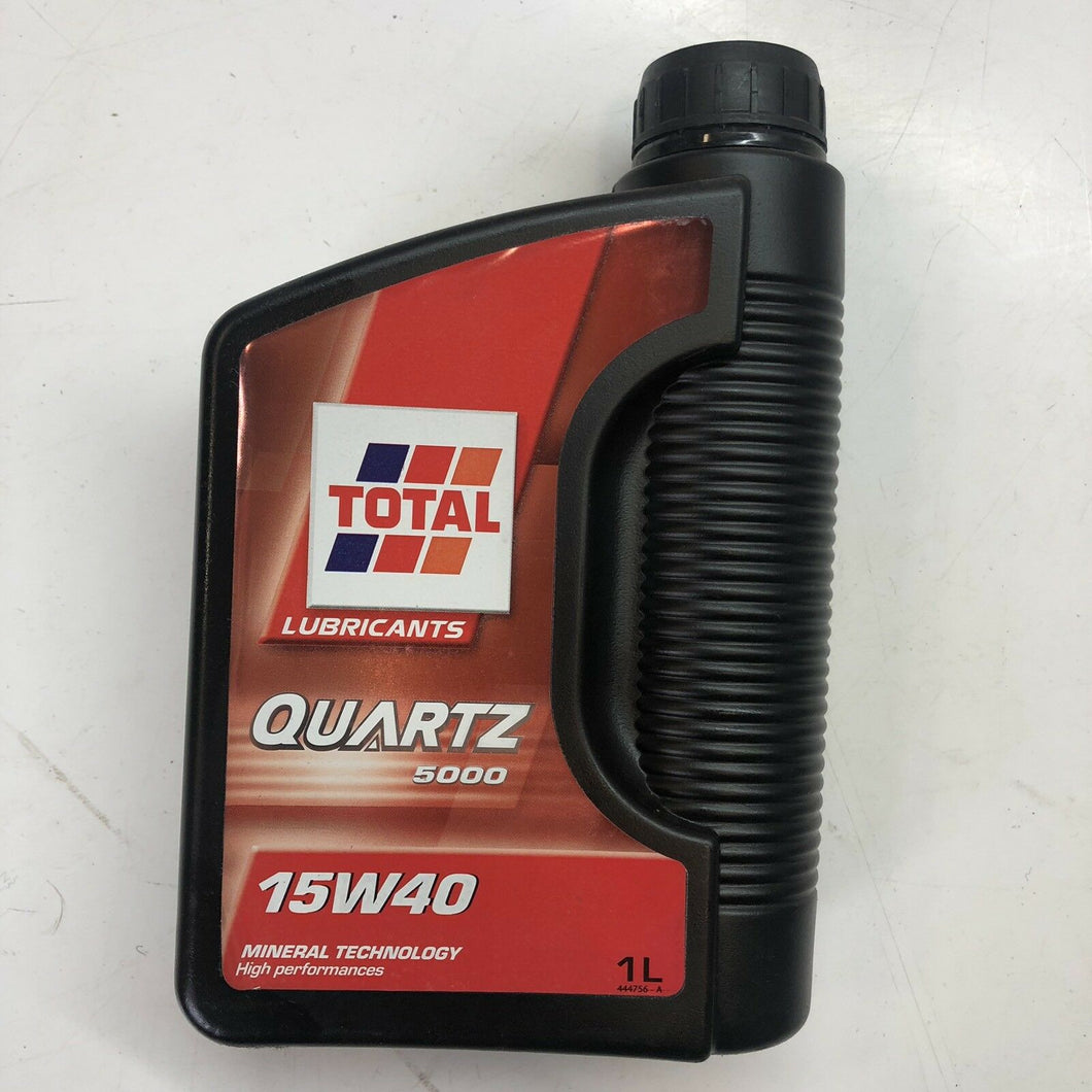 Genuine Total QUARTZ 5000 15W-40  1 Litre Can