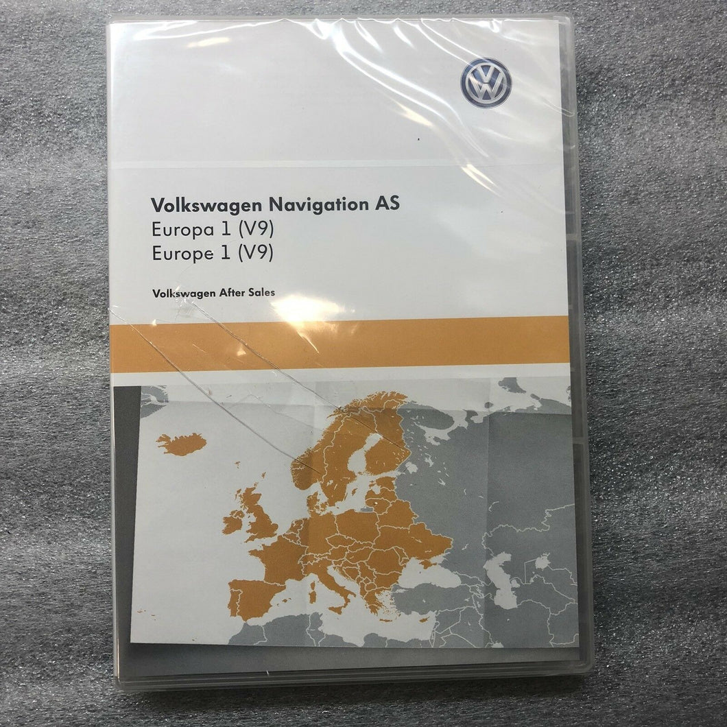 VW Discover Media Navigation AS Map UK GB Europe Sat Nav SD Card 2018 - 2019 V9