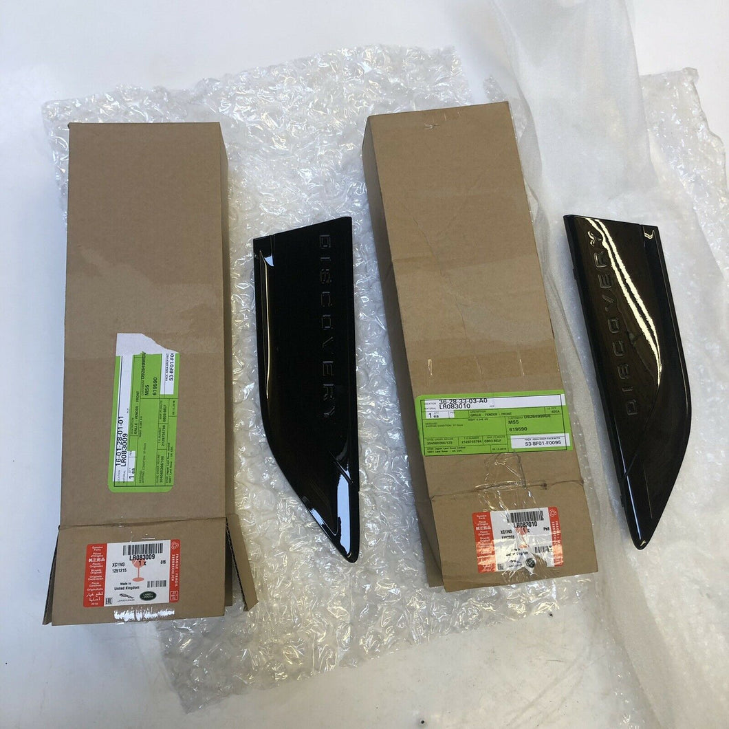 Land Rover All New Discovery L462 Gloss Black Fender Side Vent Pair Dynamic FEO
