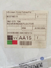 Load image into Gallery viewer, Genuine Volkswagen Tiguan Rear Side Door Wind Deflectors - Smoked 5N0072194