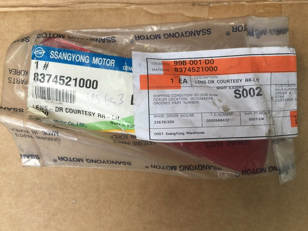 Genuine Ssangyong Kens Dr Courte Brand New 8374521000